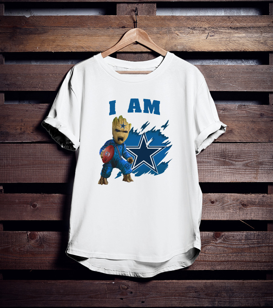 I Am Groot Dallas Cowboys Star Football T-Shirt