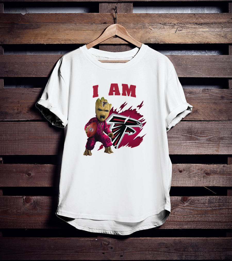 I Am Groot Atlanta Falcons Football Team Fan T-Shirt