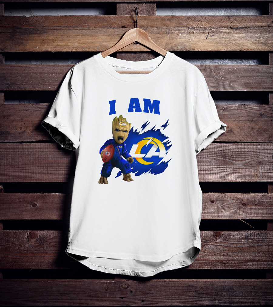 I Am Groot Los Angeles Rams LA Football T-Shirt