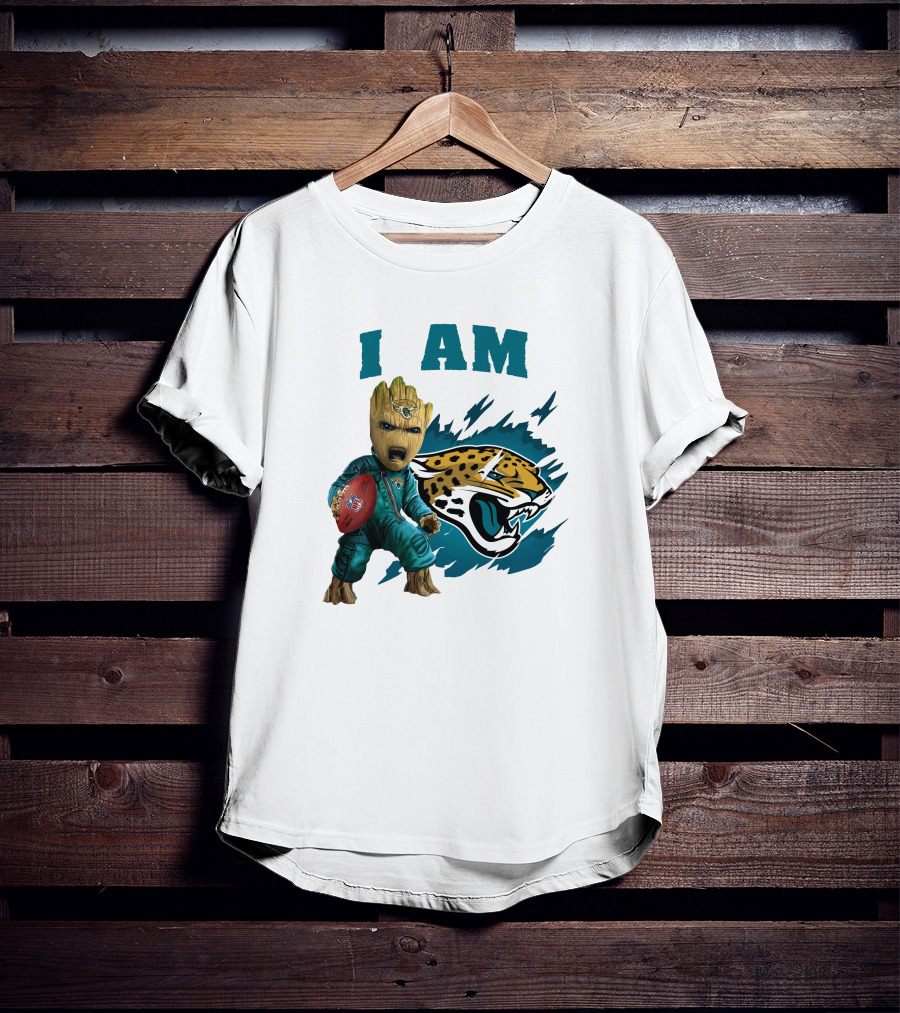 I Am Groot Jacksonville Jaguars Football Fan T-Shirt