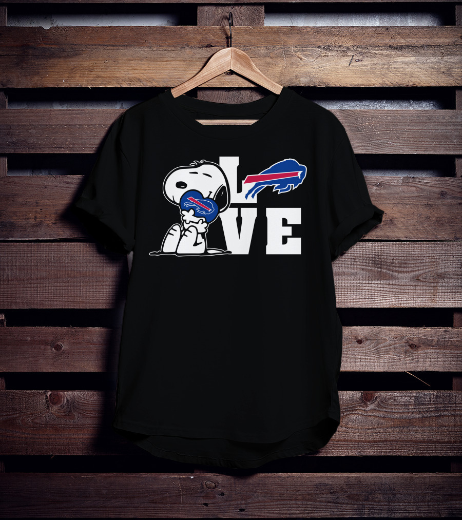 Snoopy Buffalo Bills Love T-Shirt