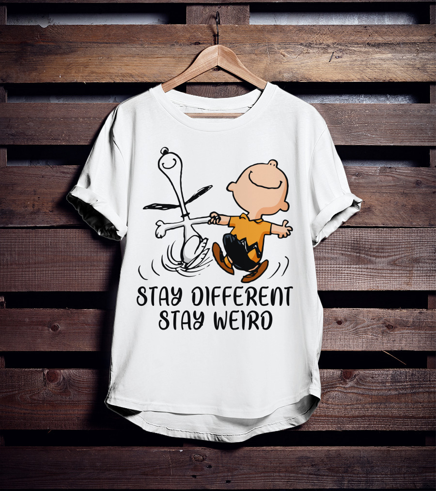 Stay Different Stay Weird Snoopy And Friends Dance T-Shirt