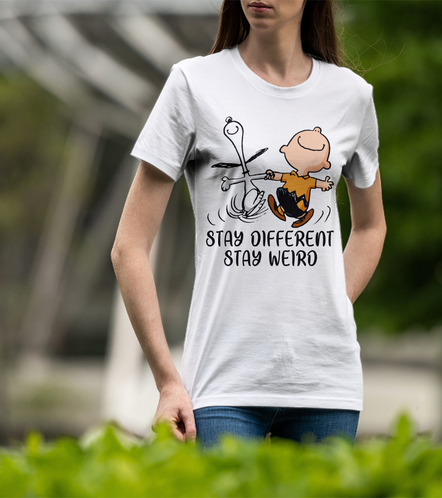 Stay Different Stay Weird Snoopy And Friends Dance T-Shirt