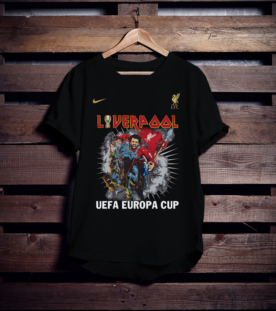 Liverpool UEFA Europa Cup Iron Mahn Liv LFC T-Shirt