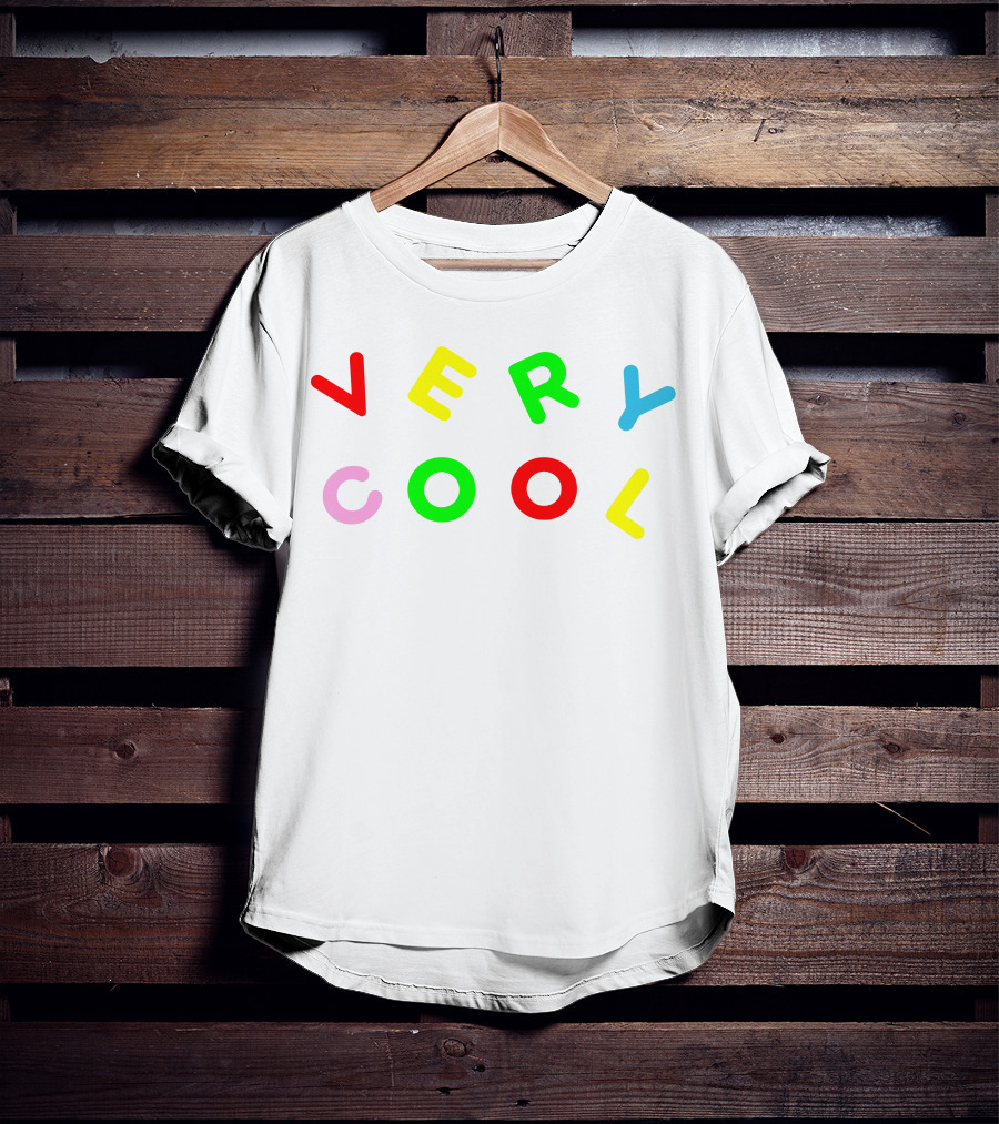 Very Cool Colorful Block Letters T-Shirt
