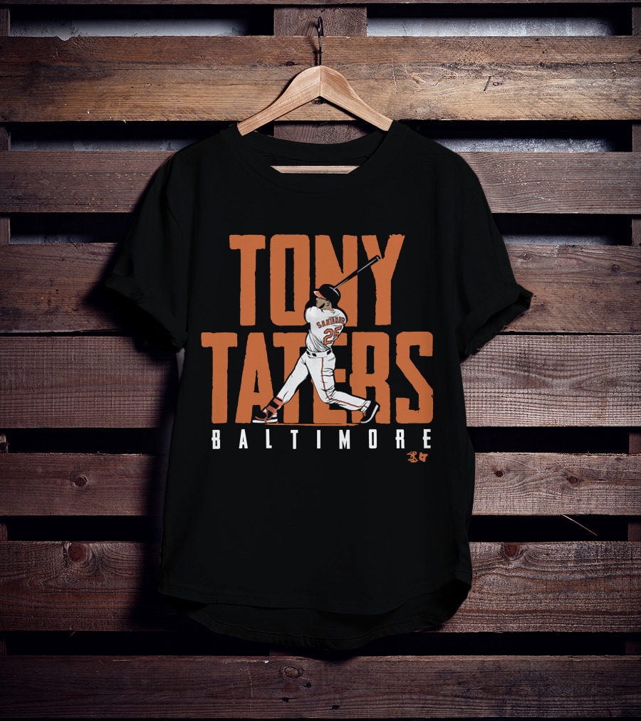 Tony Taters Baltimore Baseball Swinging Legend T-Shirt