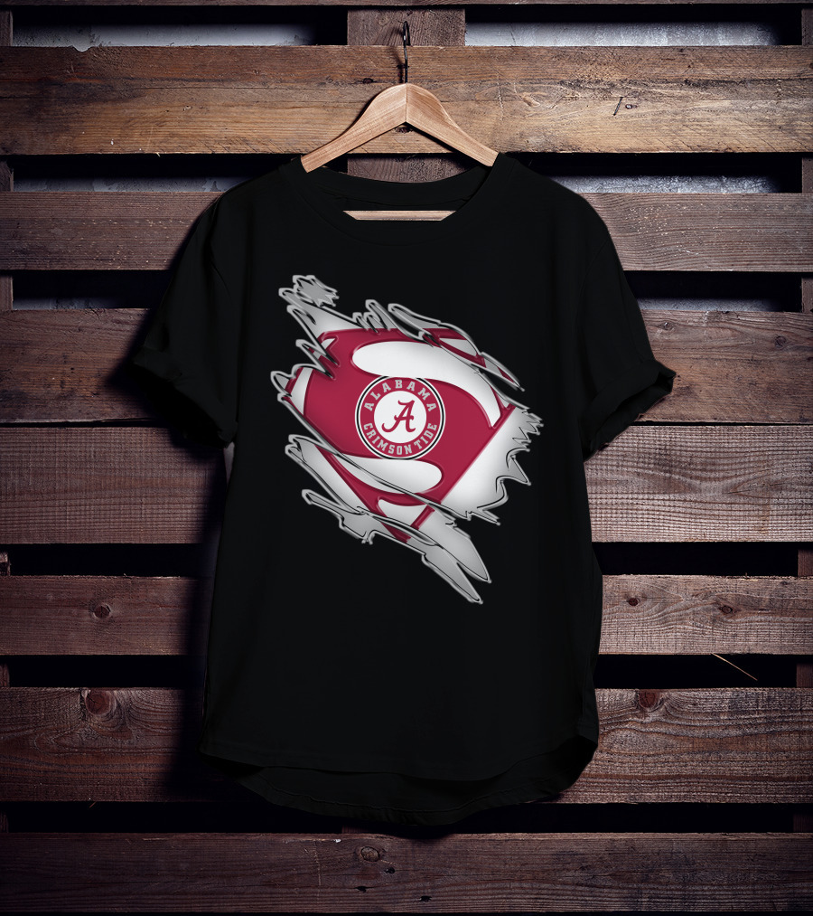 Alabama Crimson Tide Super Man T-Shirt