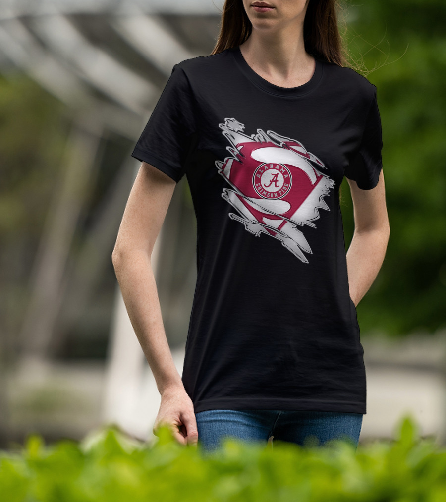 Alabama Crimson Tide Super Man T-Shirt