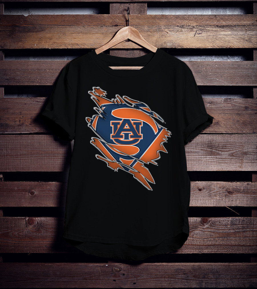 Auburn Tigers AU Superman T-Shirt