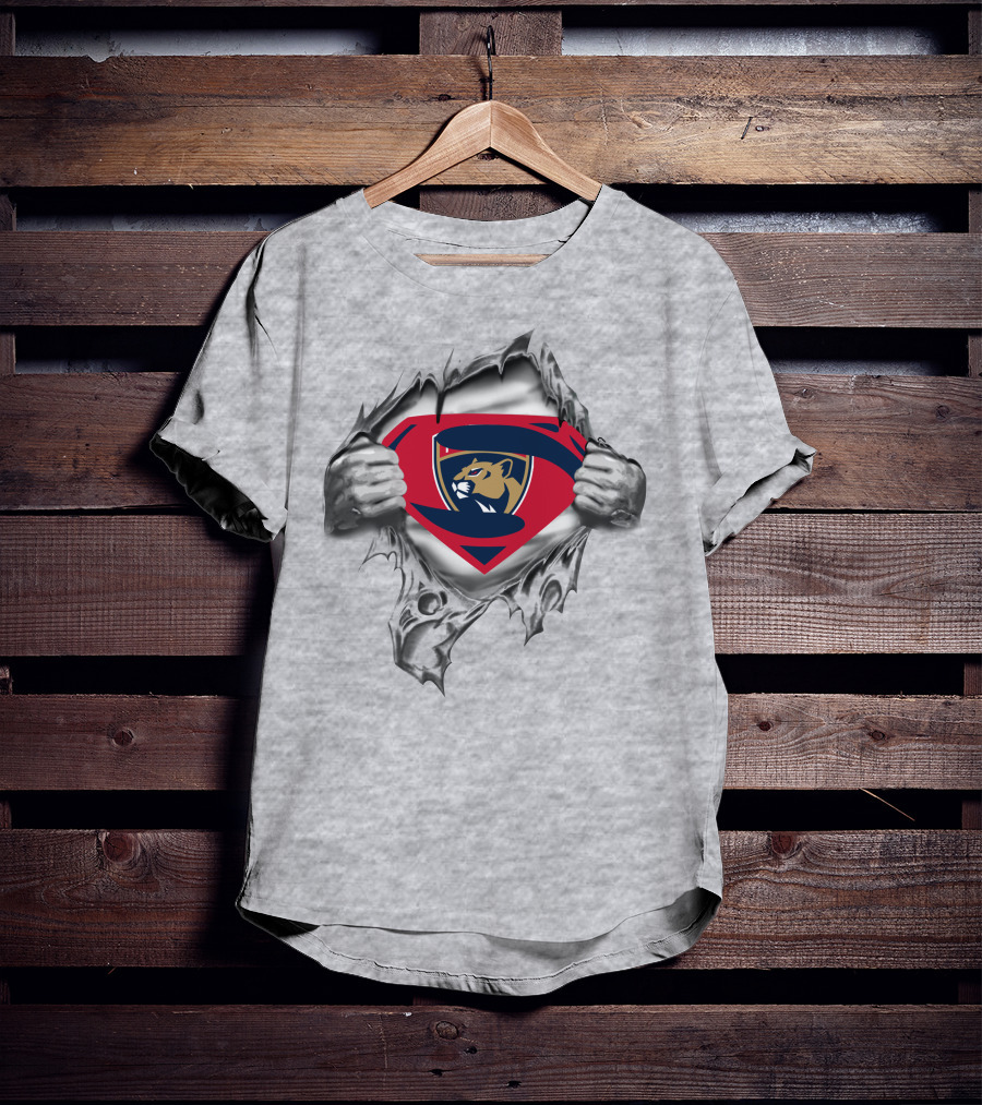 Florida Panthers Superman Shield Emblem T-Shirt