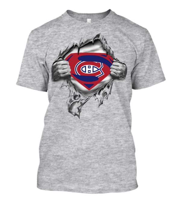 Montreal Canadiens Superman Logo Burst T-Shirt