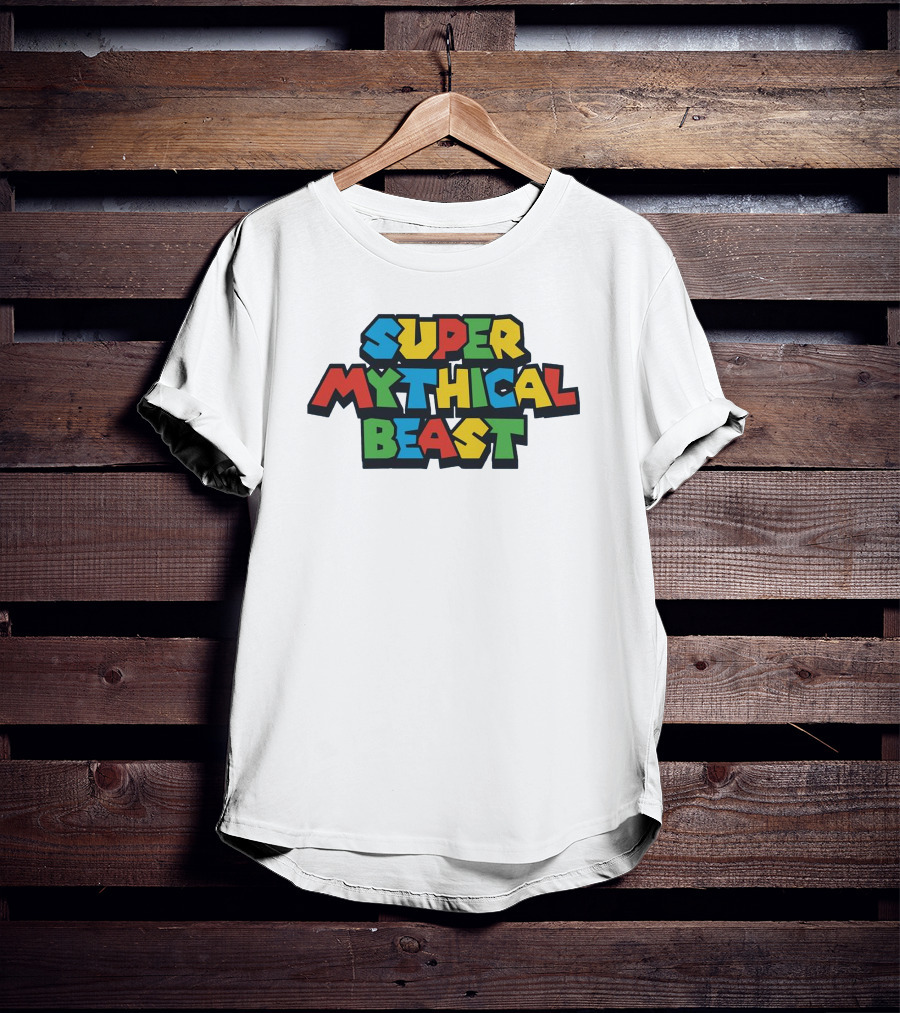 Super Mythical Beast Retro Game-Inspired T-Shirt