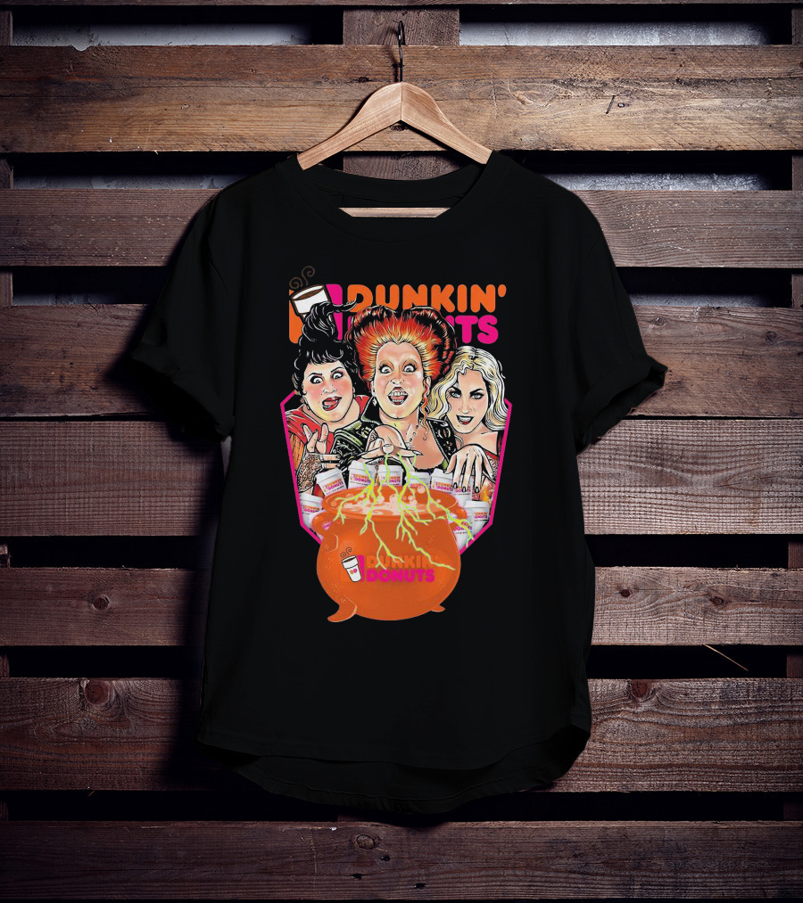 Hocus Pocus Witches Dunkin' Donuts Cauldron Magic T-Shirt