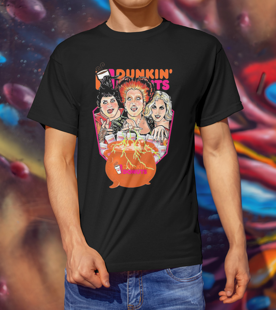 Hocus Pocus Witches Dunkin' Donuts Cauldron Magic T-Shirt