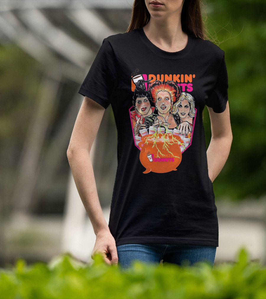 Hocus Pocus Witches Dunkin' Donuts Cauldron Magic T-Shirt