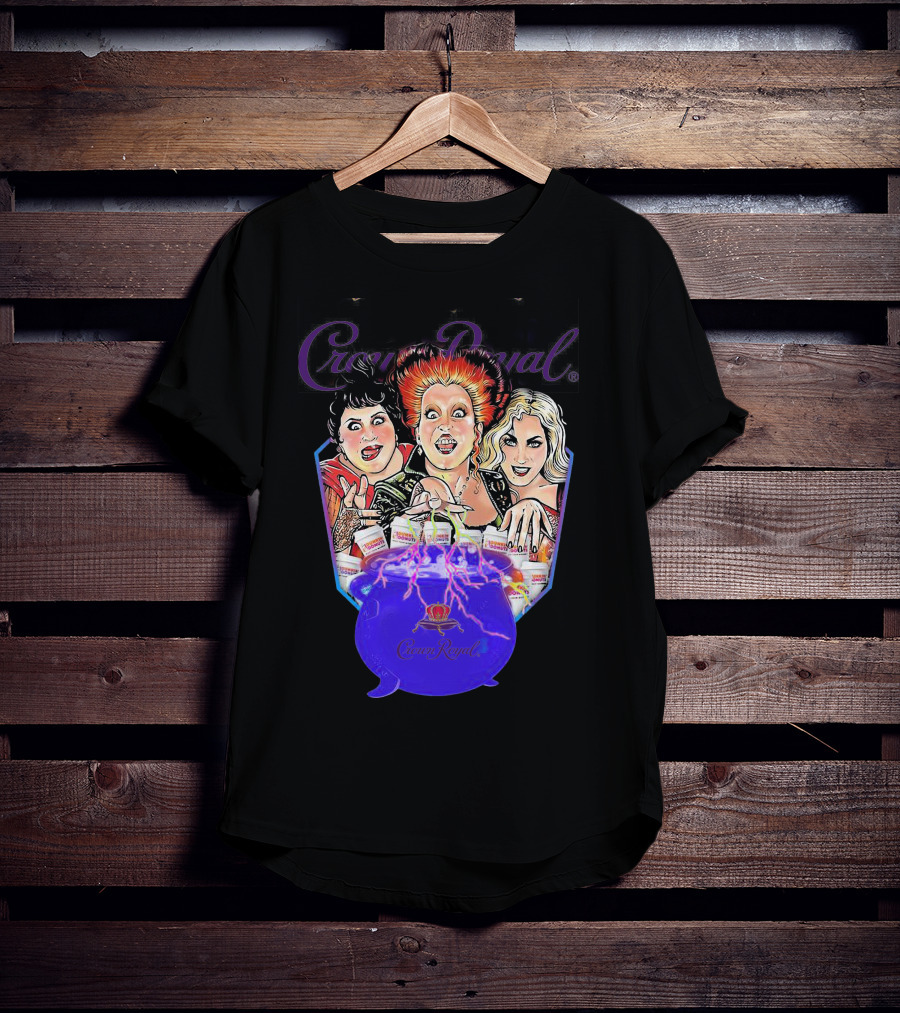 Crown Royal Halloween Hocus Pocus Witches Cauldron Magic T-Shirt