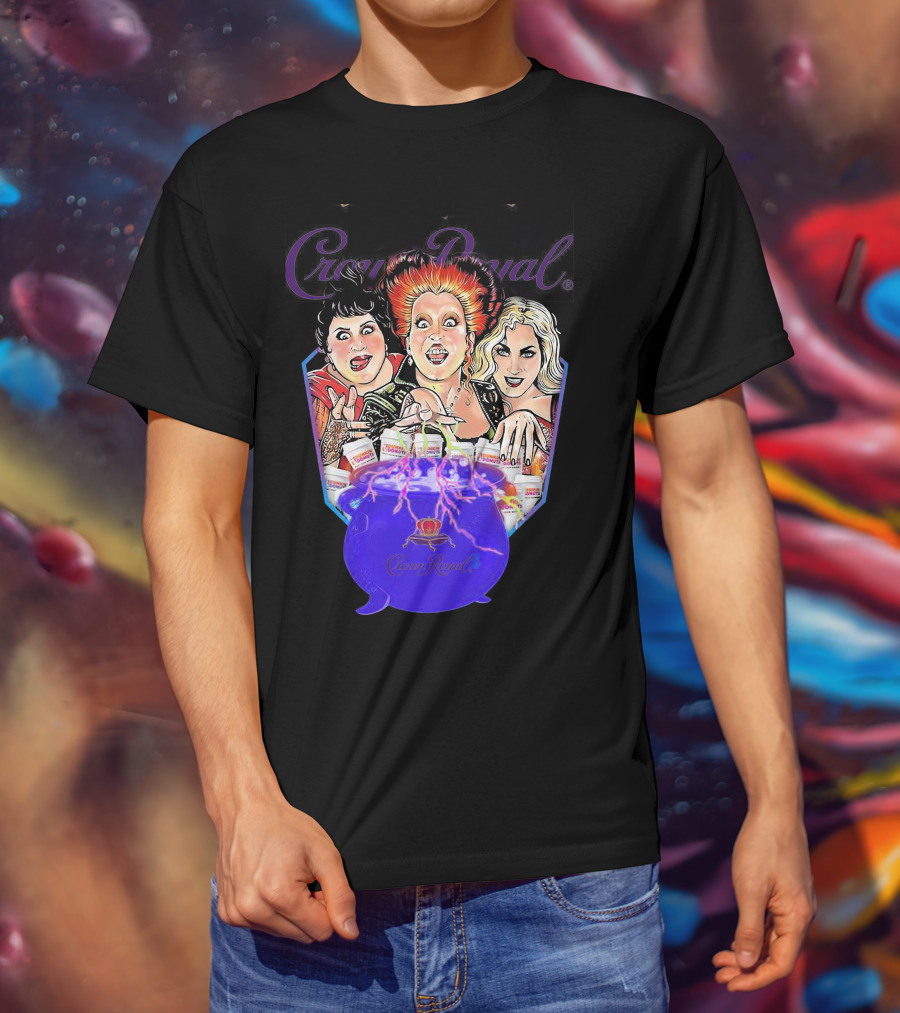 Crown Royal Halloween Hocus Pocus Witches Cauldron Magic T-Shirt