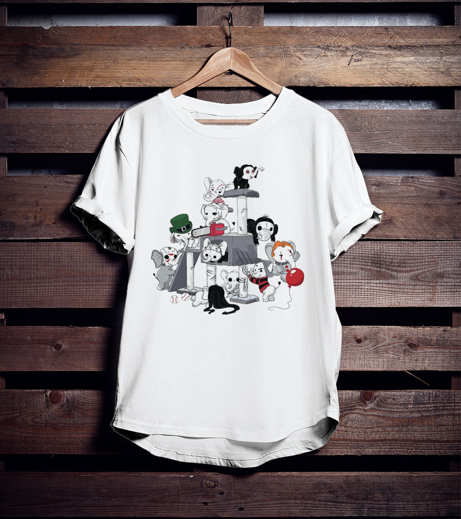 Halloween Elephant Horror Movie Characters T-Shirt
