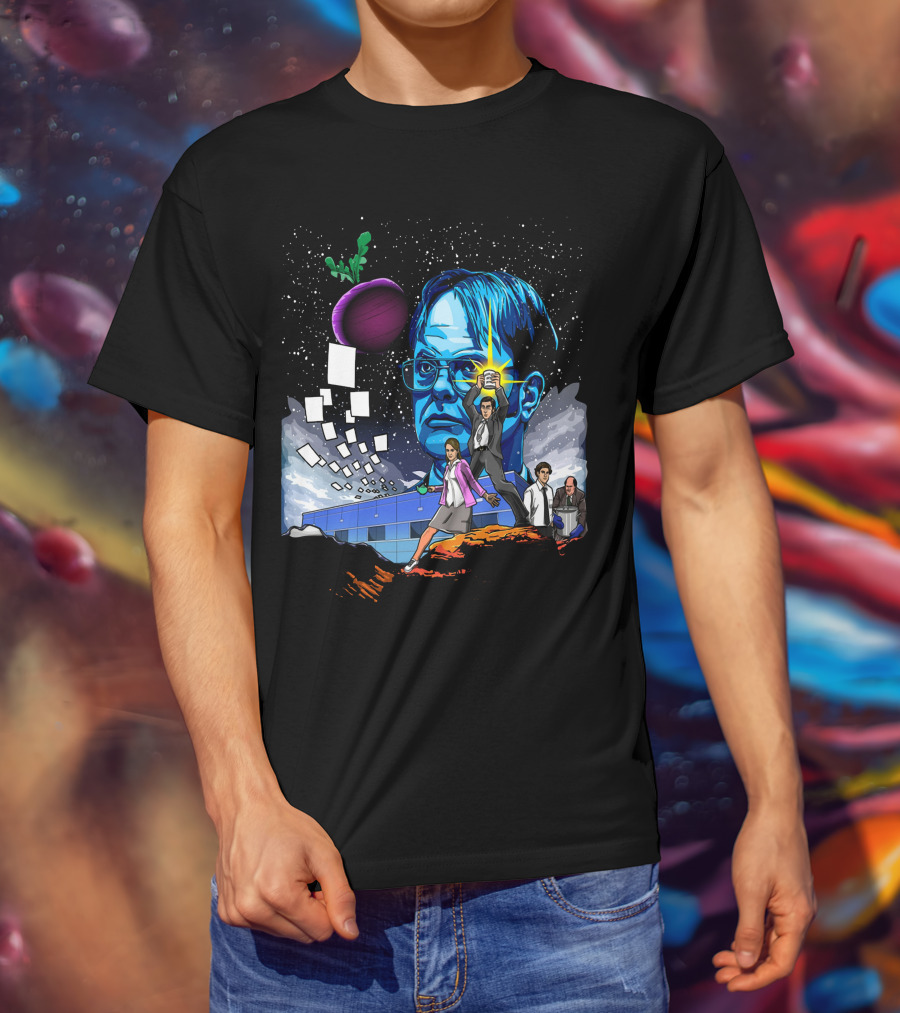 Star Wars Office Dwight Force Battle Galaxy Adventure T-Shirt