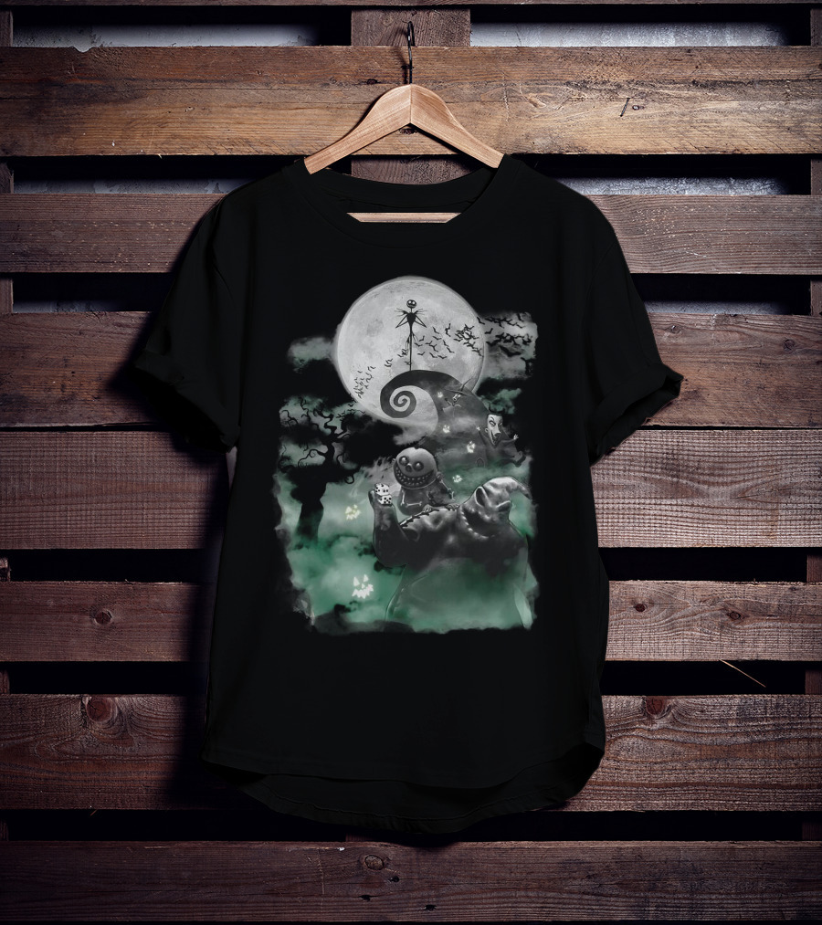 Halloween Full Moon Night Jack Skellington Pumpkin King T-Shirt