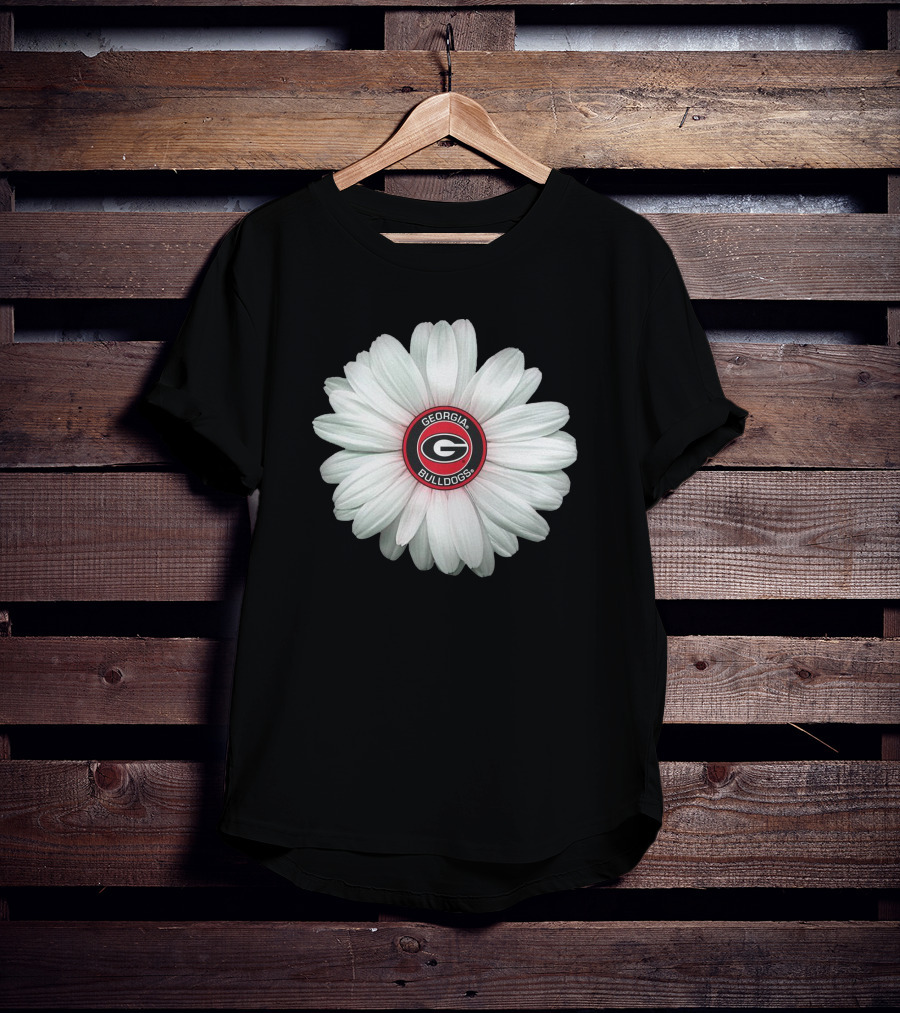 Georgia Bulldogs Daisy Flower T-Shirt