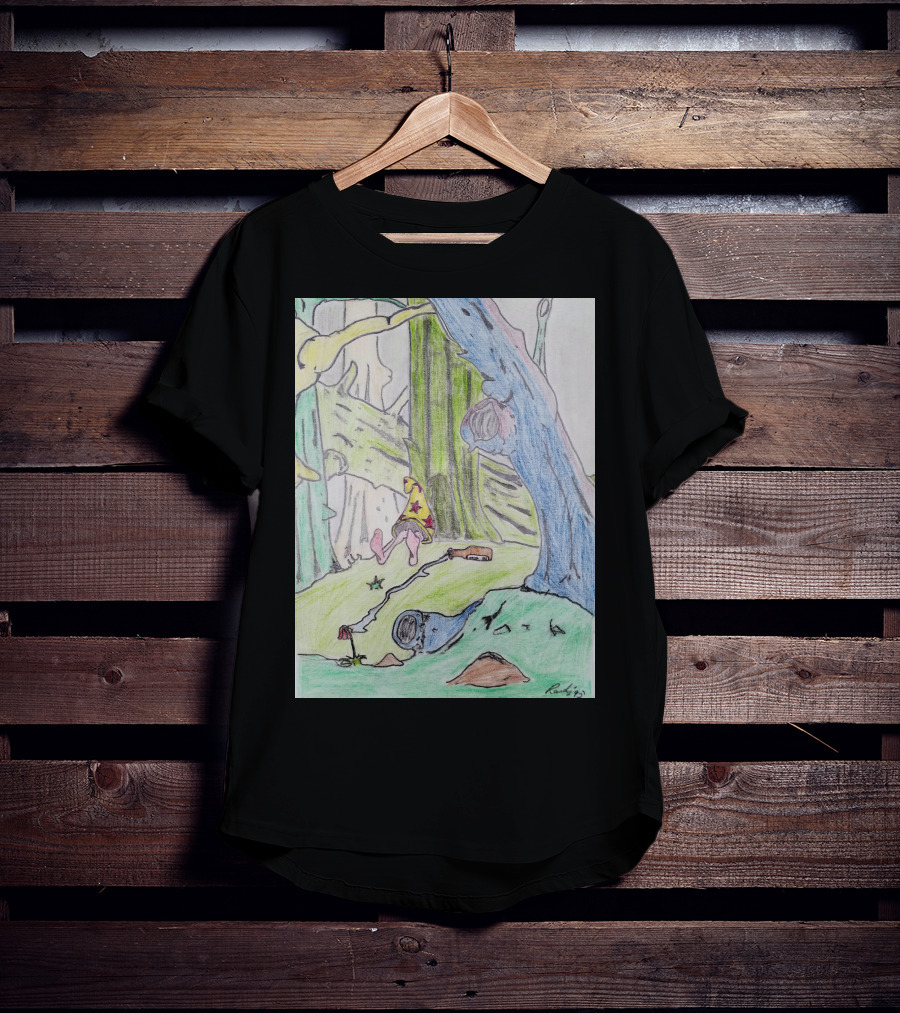 The Colored Forest Mysterious Path In Enchanted Woods T-Shirt