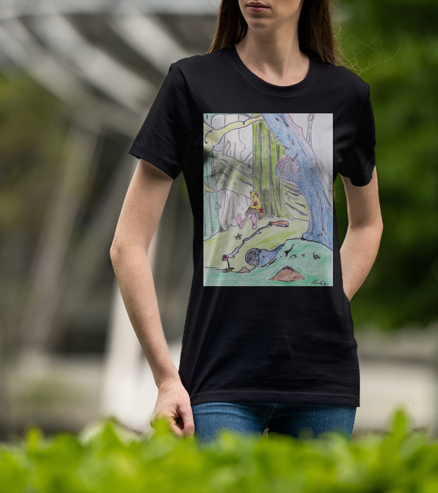 The Colored Forest Mysterious Path In Enchanted Woods T-Shirt