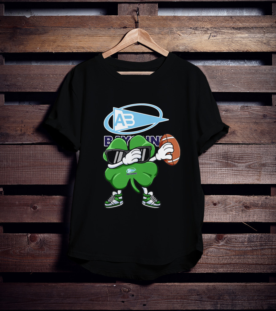 Aviron Bayonnais Bayonne AB Logo Football Clover Sunglasses T-Shirt