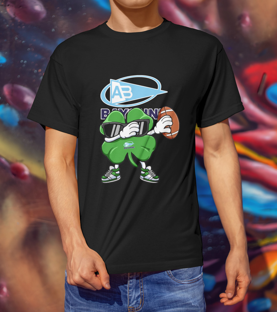 Aviron Bayonnais Bayonne AB Logo Football Clover Sunglasses T-Shirt