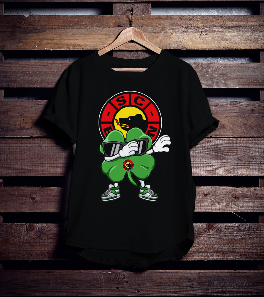 SC Bern Cool Clover Mascot With Sunglasses And Bear T-Shirt