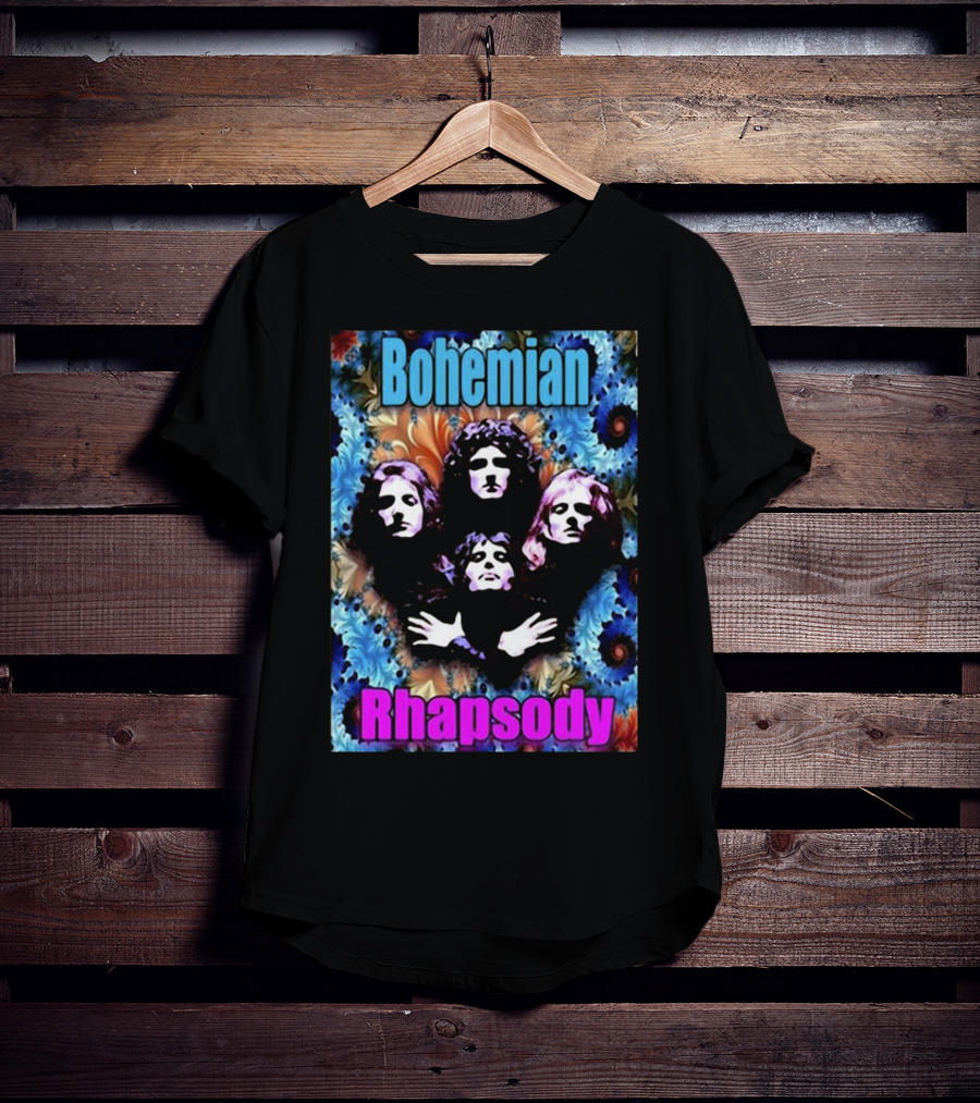 Bohemian Rhapsody Brian May Queen Psychedelic T-Shirt