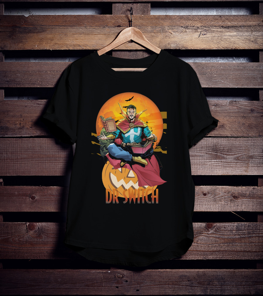 DR SWITCH DS1109 Halloween Comic Character Pumpkin T-Shirt