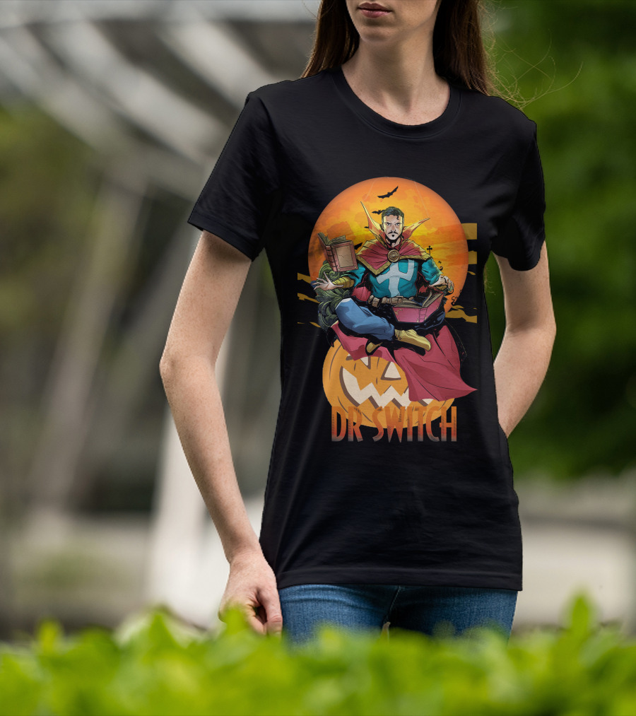 DR SWITCH DS1109 Halloween Comic Character Pumpkin T-Shirt