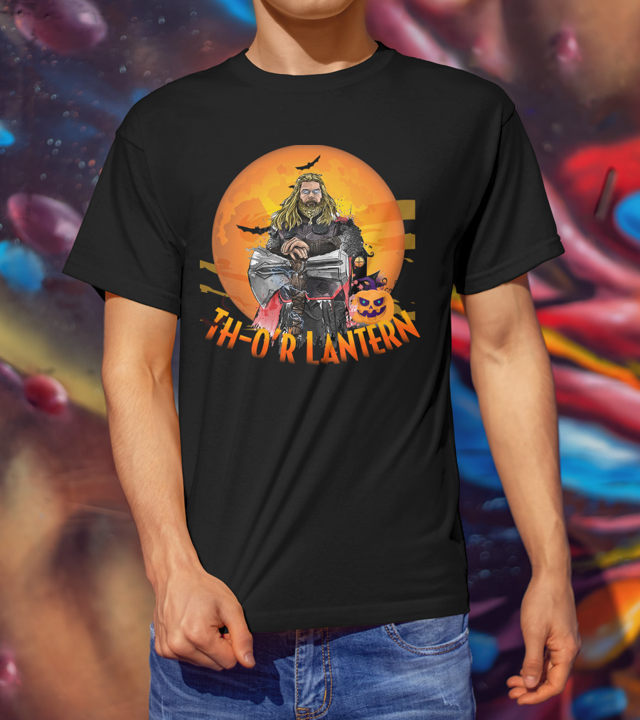 Th-o R Lantern Halloween Thor Illustration TL1409 T-Shirt