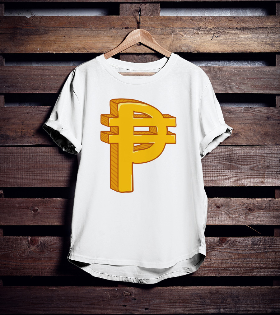 Peso Currency Symbol Philippines Gold T-Shirt