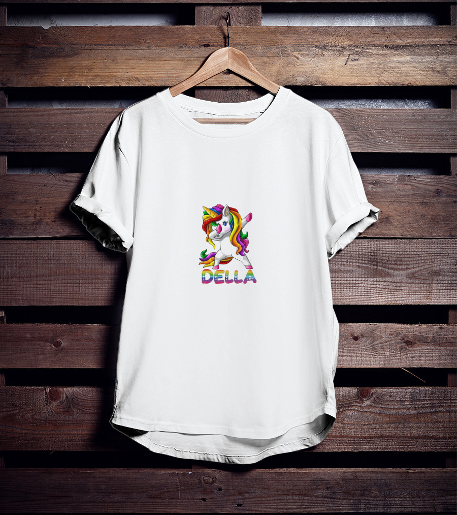 Della Rainbow Unicorn T-Shirt