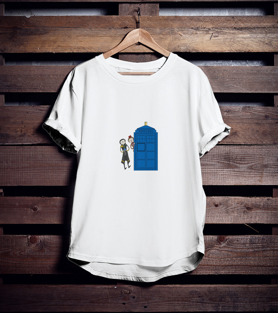 Twomad Police Box Doctor Who T-Shirt