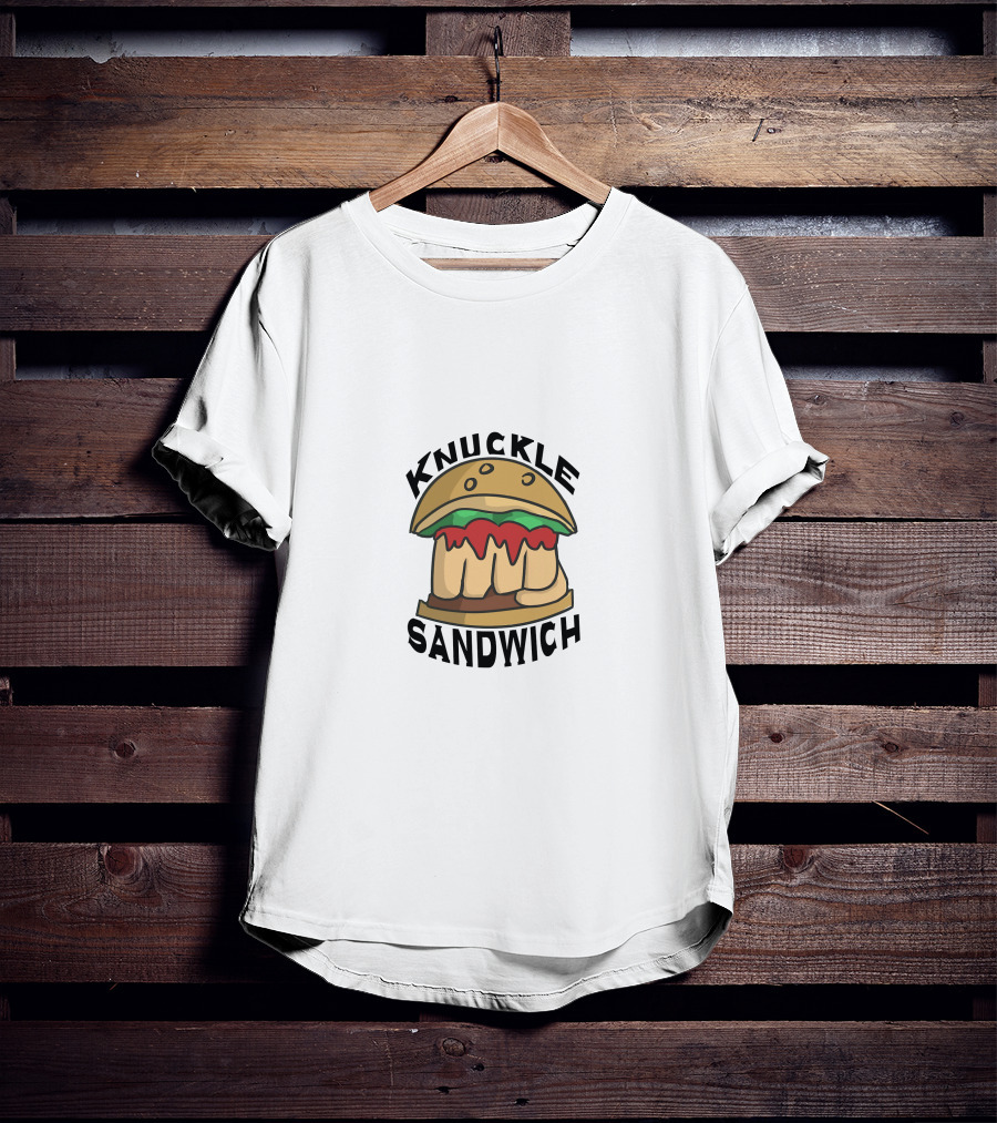 Knuckle Sandwich Fist Burger T-Shirt