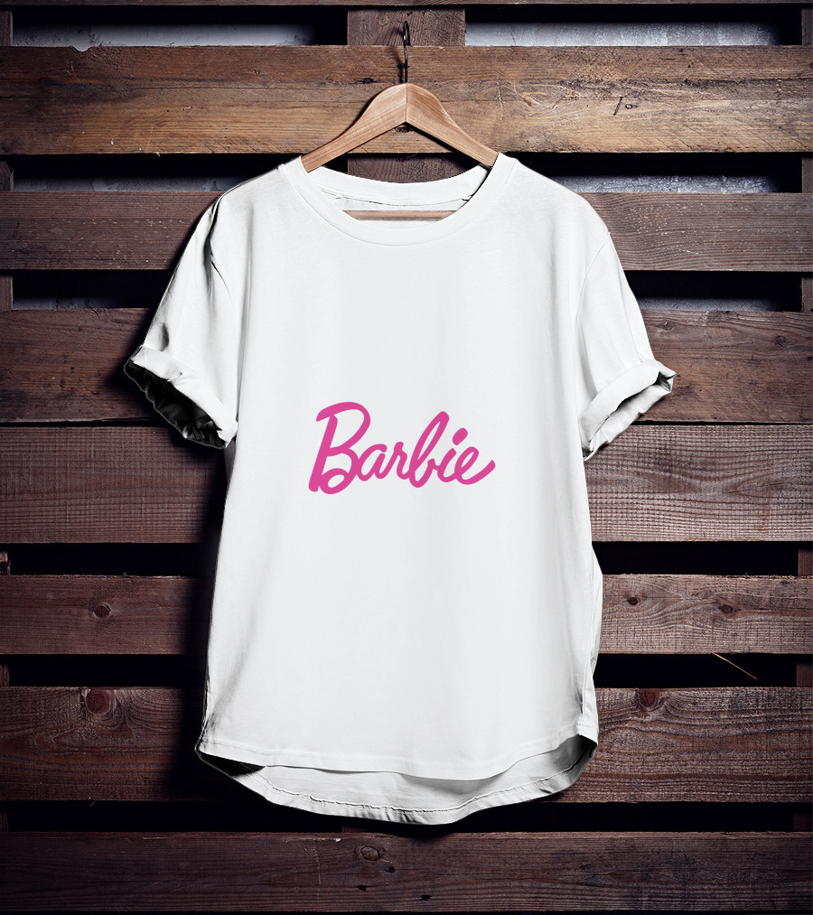 Barbie Logo Pink Script Iconic T-Shirt