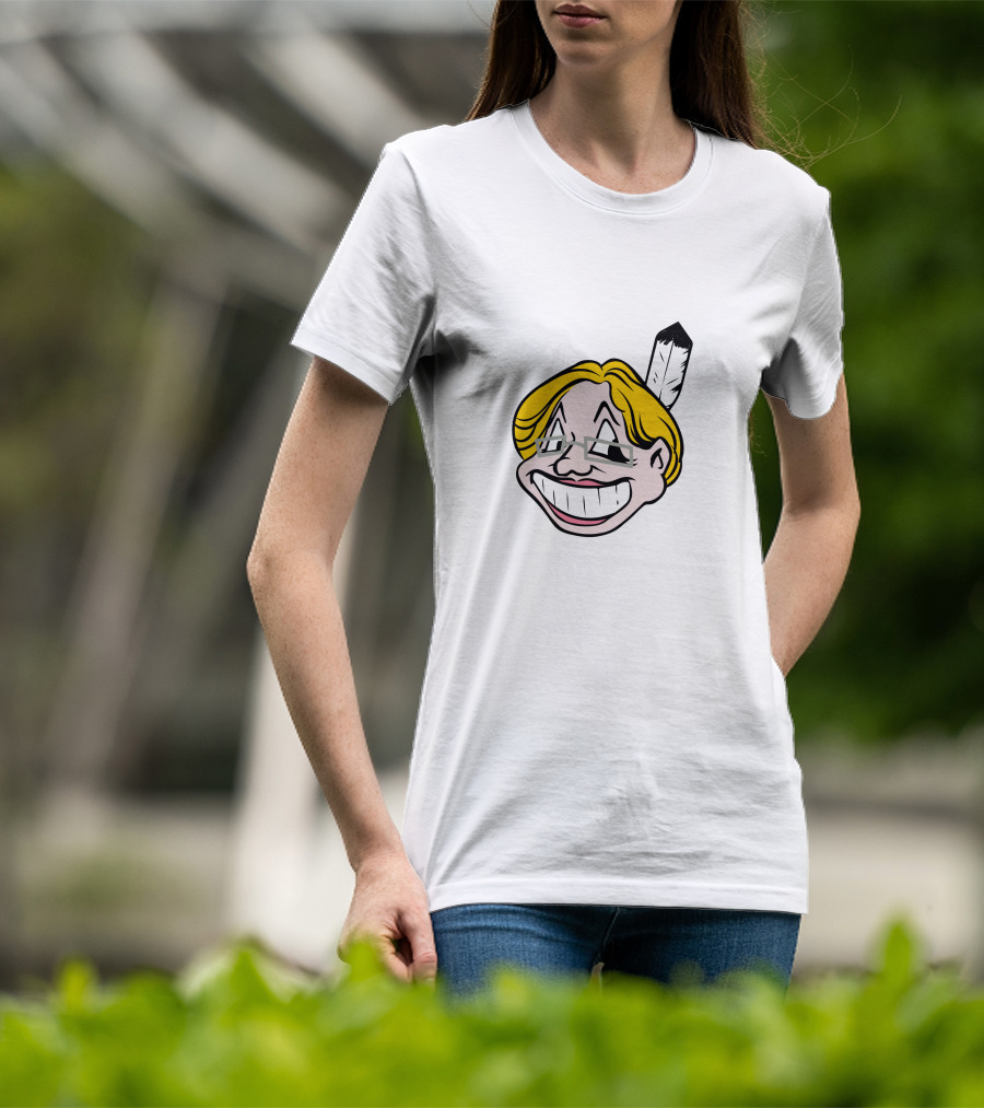 Warren Pocahontas Parody Caricature Feather T-Shirt