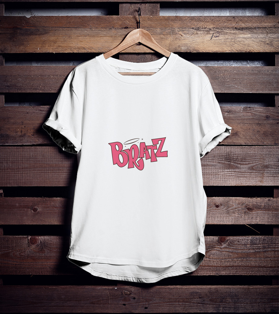 Bratz Pink Logo With Halo And Star Accents T-Shirt