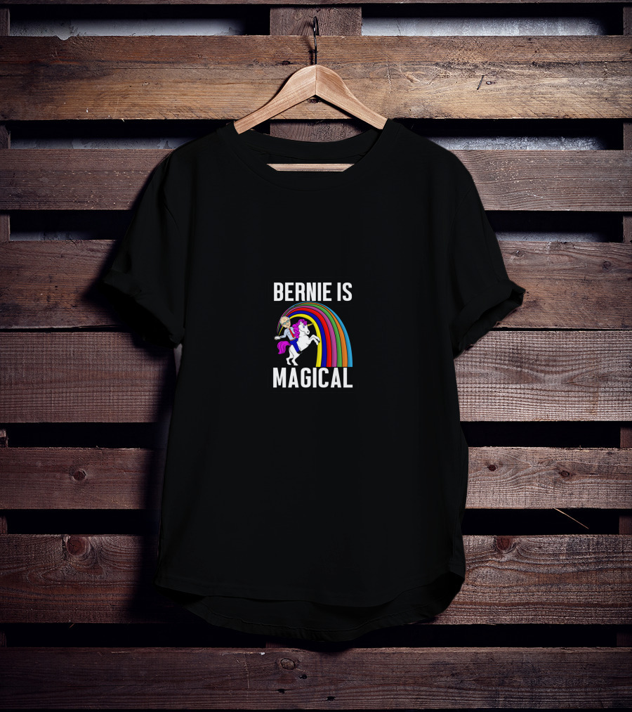 BERNIE IS MAGICAL Rainbow Unicorn T-Shirt