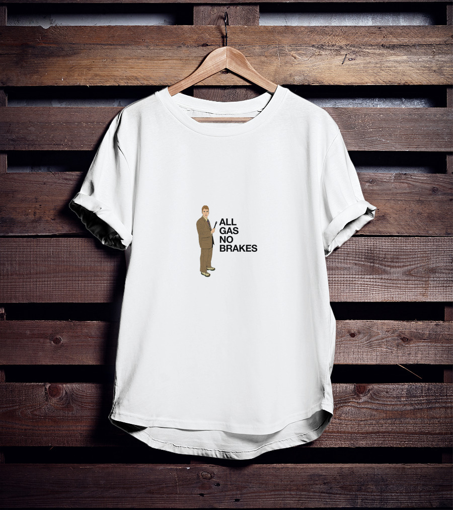 ALL GAS NO BRAKES Man With Microphone T-Shirt