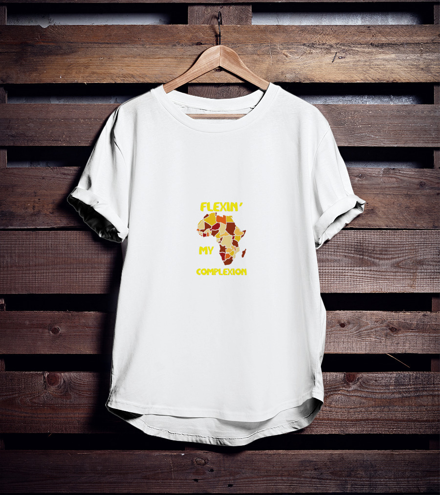 Flexin' My Complexion Africa Map T-Shirt