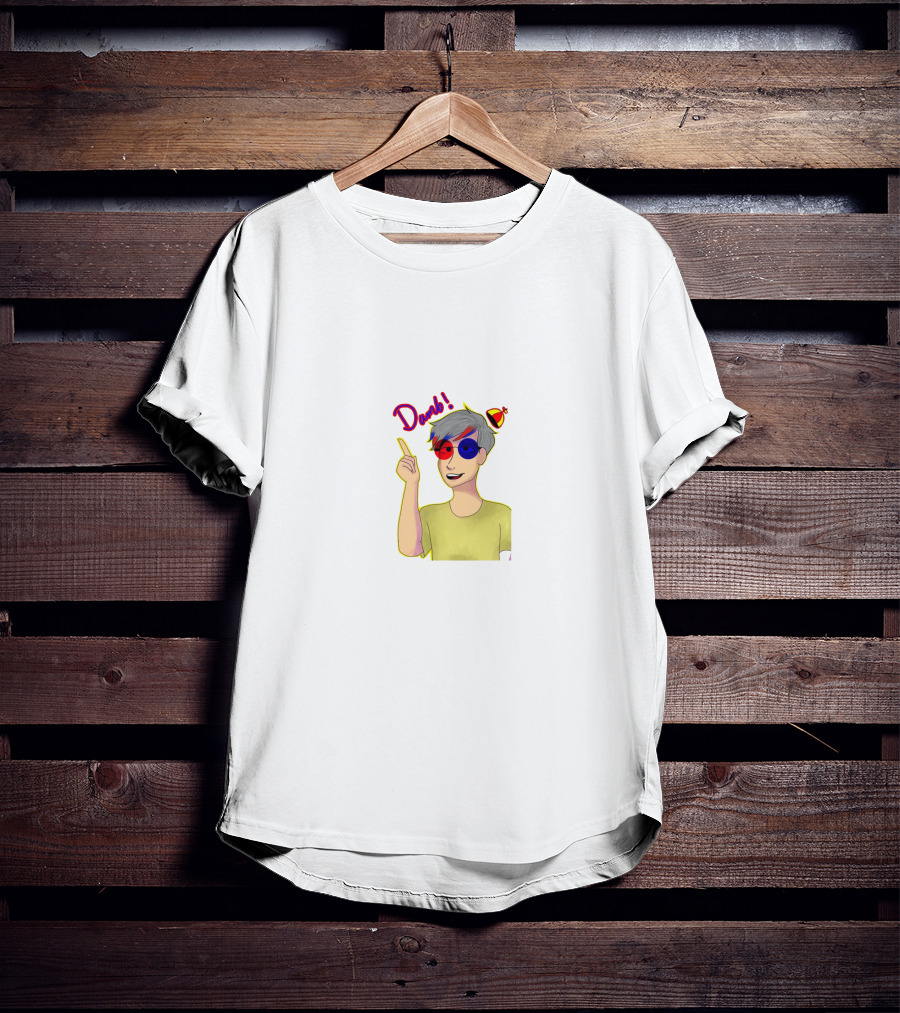 Smii7y Derp Dual Glasses Cartoon Character With Pointing Finger And Propeller Hat T-Shirt