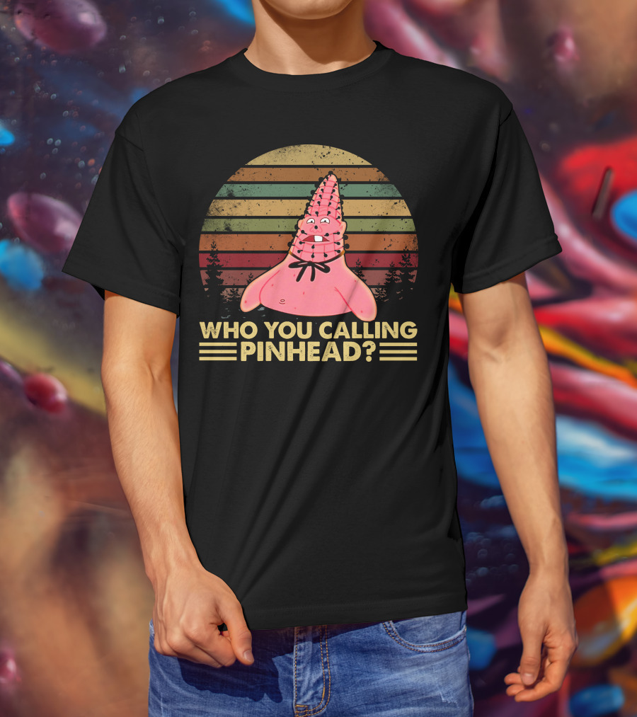 Who You Calling Pinhead Vintage Retro Sunset T-Shirt
