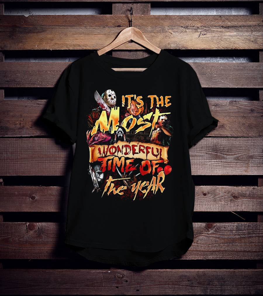 IT'S THE MOST WONDERFUL TIME OF THE YEAR Horror Icons T-Shirt