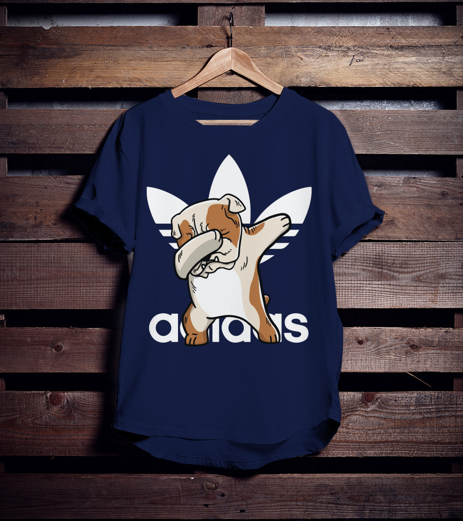 Dabbing English Bulldog Funny Parody 002 T-Shirt
