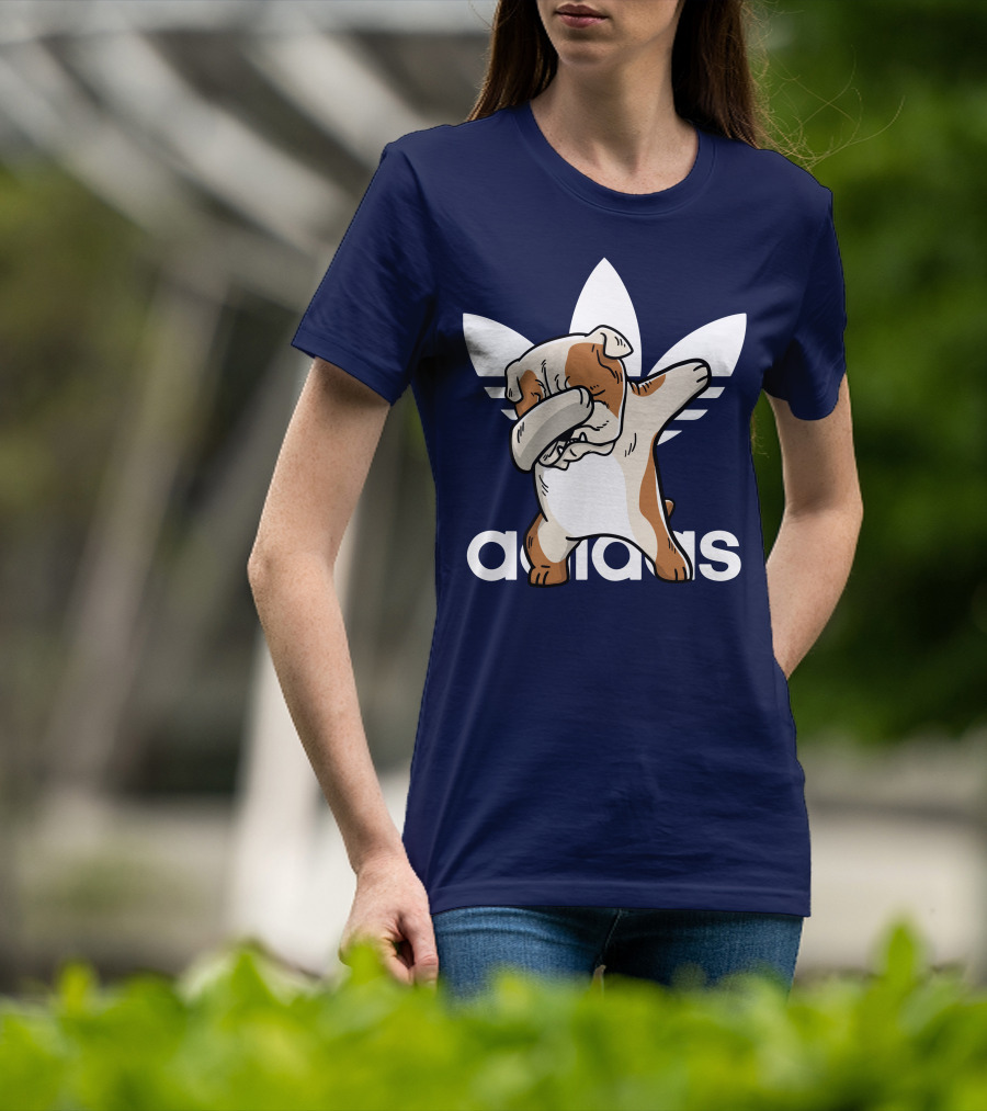 Dabbing English Bulldog Funny Parody 002 T-Shirt