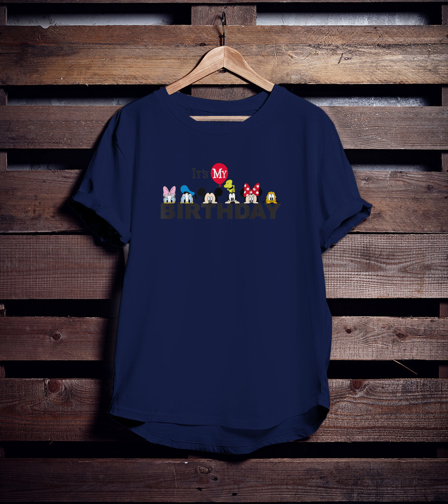 Mickey And Friends It's My Birthday Celebration With Minnie, Donald, And Goofy T-Shirt